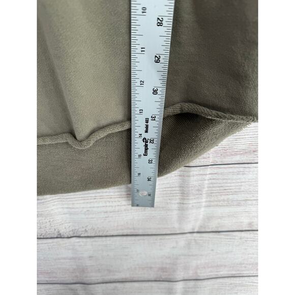 ALL SAINTS Xonda Full Zip Hoody Dress Womens Medium Olive Green Rough Hem - Picture 12 of 15